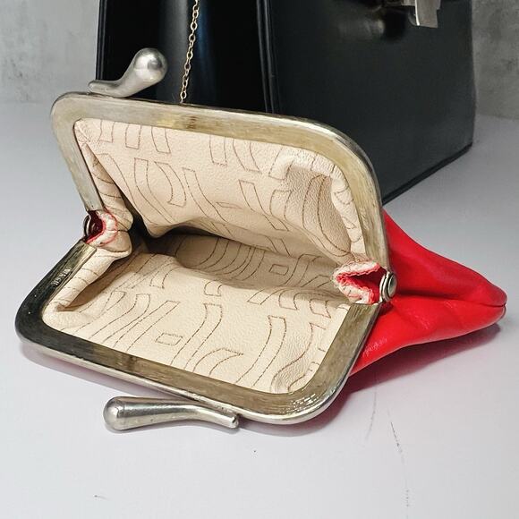 Vintage 1960s Koret Structured Leather Bag Minimalist Collectible Mint Condition - Picture 7 of 16